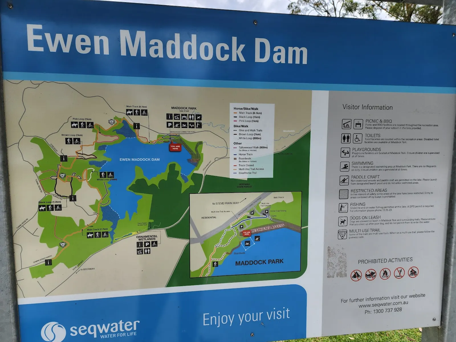 Maddock Park on Ewen Maddock Dam
