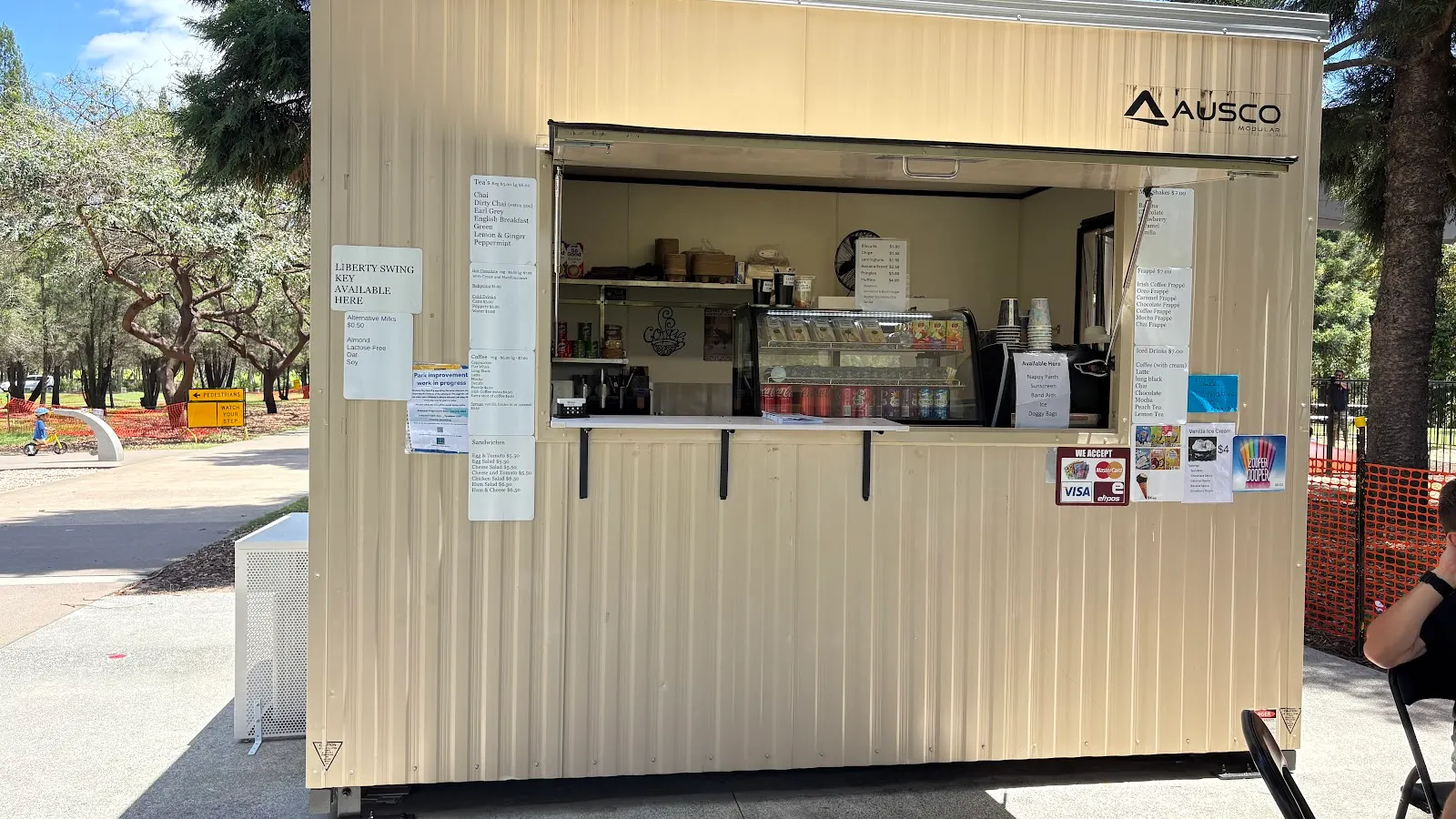 Sheena’s coffee kiosk